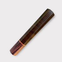 Custom Japanese Knife handle (wa handle) for 165-210 mm : Siamese Rosewood and Kingwood