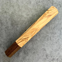 Custom Japanese Knife handle (wa handle) for 240mm - Olivewood and Wenge