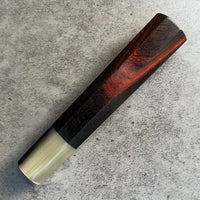 Hanoi Made Custom Japanese Knife handle (wa handle) for 240 : Siamese Rosewood and mabled horn