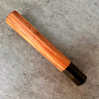 Custom Japanese Knife handle (wa handle) for 165-210mm : Honduran Rosewood and horn