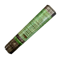 Custom Japanese Knife handle (wa handle) for 165-210mm : Dyed curly maple - Black and Green