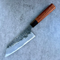 Custom Manaka Kisuke Iron Clad Aogami 1 Bunka 165 mm - Curly Hormigo and horn