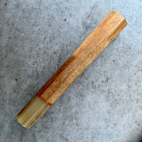 Custom Japanese Knife handle (wa handle) for 240mm - Straight grain Koa and horn