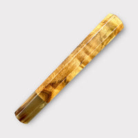 Custom Japanese Knife handle (wa handle) for 240 mm - Primavera and mabled horn