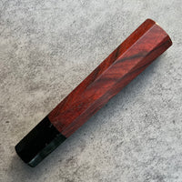 Hanoi Made Custom Japanese Knife handle (wa handle) for 240 : Siamese Rosewood and horn