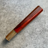 Hanoi Made Custom Japanese Knife handle (wa handle) for 210mm : Siamese Rosewood and Marbled horn