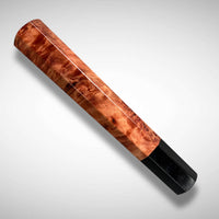 Custom Japanese Knife handle (wa handle) for 165-210 mm: Australian Myrtle burl and horn