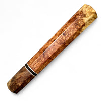 Custom Japanese Knife handle (wa handle) for 165-210 mm: Honduran Rosewood Burl and spalted maple