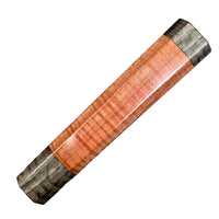 Custom Japanese Knife handle (wa handle) for 240mm : Dyed curly maple, orange is the new black