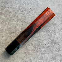 Hanoi Made Custom Japanese Knife handle (wa handle) for 240 : Siamese Rosewood and horn