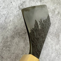 Custom Manaka Kisuke Iron Clad Aogami 1 Nakiri 175 mm - Cocobolo and blonde