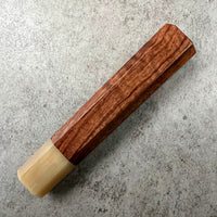 Custom Japanese Knife handle (wa handle) for 240mm - Curly hormigo and blonde