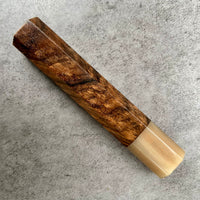 Custom Japanese Knife handle (wa handle) for 240 mm - Turkish walnut and blonde