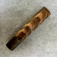 Custom Japanese Knife handle (wa handle) for 165-210mm : Figured Mun Ebony and horn