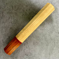 Custom Japanese Knife handle (wa handle) for 165-210mm : Real Ceylon Satinwood and Cocobolo with vintage poker chip