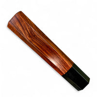 Custom Japanese Knife handle (wa handle) for 165-210 mm: Very nice curly Siamese rosewood and horn
