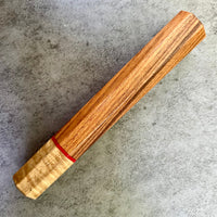 Custom Japanese Knife handle (wa handle) for 240mm - Pau Ferro and curly mango
