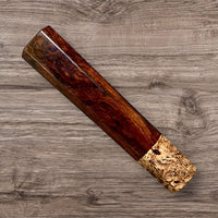 Custom Japanese Knife handle (wa handle) for 165-225 mm: Bird’s eye desert ironwood