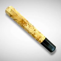 Japanese Knife handle (wa handle) for 240 mm : Canadian yellow cedar burl and buffalo horn