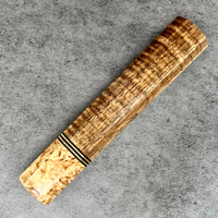 Custom Japanese Knife handle (wa handle) for 240mm - Koa and Karelian birch