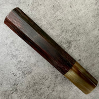 Hanoi Made Custom Japanese Knife handle (wa handle) for 165-180 : Saimese Rosewood and marble horn