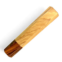 Custom Japanese Knife handle (wa handle) for 165-210mm : Wild Olive (Olea oleaster) and desert ironwood