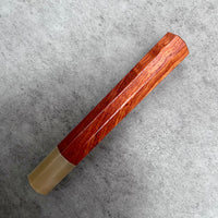 Custom Japanese Knife handle (wa handle) for 240mm - Siamese Rosewood and horn