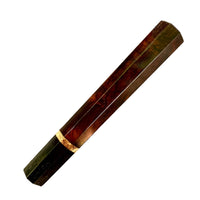 Custom Japanese Knife handle (wa handle) for 165-210 mm - Dark desert ironwood burl and horn