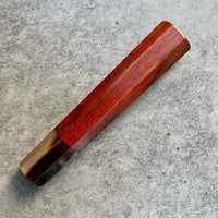 Hanoi Made Custom Japanese Knife handle (wa handle) for 210mm : Siamese Rosewood and Marbled horn