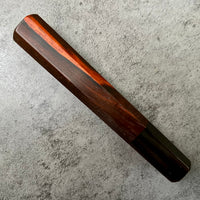 Hanoi Made Custom Japanese Knife handle (wa handle) for 165-180 : Saimese Rosewood and marble horn