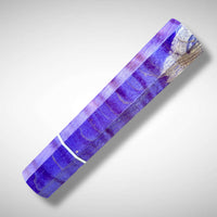 Custom Japanese Knife handle (wa handle) for 165-210 mm: Dyed curly maple purple