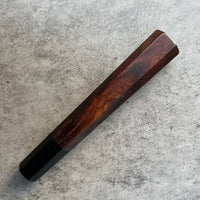 Hanoi Made Custom Japanese Knife handle (wa handle) for 240 : Siamese Rosewood and horn