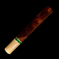 Custom Japanese Knife handle (wa handle) for 240mm - Desert ironwood and Arizona Jade