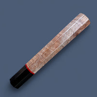 Custom Japanese Knife handle (wa handle) for 240mm - Maple and African Blackwood