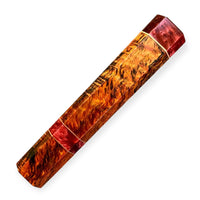 Custom Japanese Knife handle (wa handle) for 260-270 mm - Dyed spaghetti oak