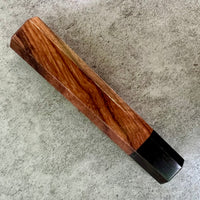 Custom Japanese Knife handle (wa handle) for 240 mm - Hormigo and African Blackwood