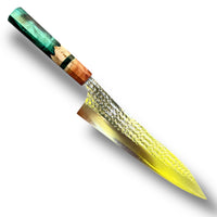 Custom Kurosaki Senko SG2/R2 240mm (10”) Gyuto Chef Knife : Red Mallee Burl