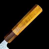 Custom Tsunehisa AS Hammered Gyuto 210mm - Curly Itauba