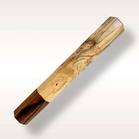 Custom Japanese Knife handle (wa handle) for 165-210 mm: Spalted Sycamore and desert ironwood