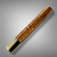 Japanese Knife handle (wa handle) for 240 mm : Curly walnut and striped horn