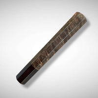 Japanese Knife handle (wa handle) for 240-260 mm : Black dyed Maple burl and horn