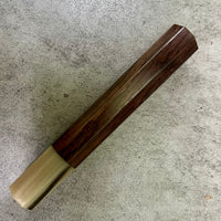 Custom Japanese Knife handle (wa handle) for 165-210mm : East India Rosewood and blonde