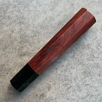 Hanoi Made Custom Japanese Knife handle (wa handle) for 240 : Siamese Rosewood and horn
