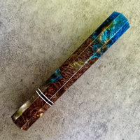 Custom Japanese Knife handle (wa handle) for 240mm - Dyed Canadian Yellow cedar hybrid