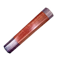 Custom Japanese Knife handle (wa handle) for 240mm : Dyed curly maple - purple and red