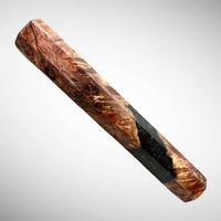 Custom Japanese Knife handle (wa handle) for 165-210 mm: Honduran Rosewood Burl Hybrid