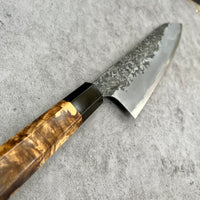 Custom Manaka Kisuke Aogami 1 Gyuto 210mm - Spalted Tamarind and horn