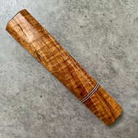 Japanese Knife handle (wa handle) for 240mm - Curly Hawaiian Koa with copper
