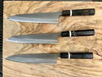 Special Yoshikane Shiro 2 Nashiji Gyuto 240mm - Dyed burl handle