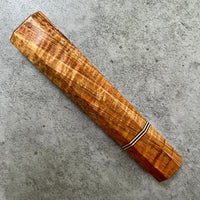 Japanese Knife handle (wa handle) for 240mm - Curly Hawaiian Koa with copper